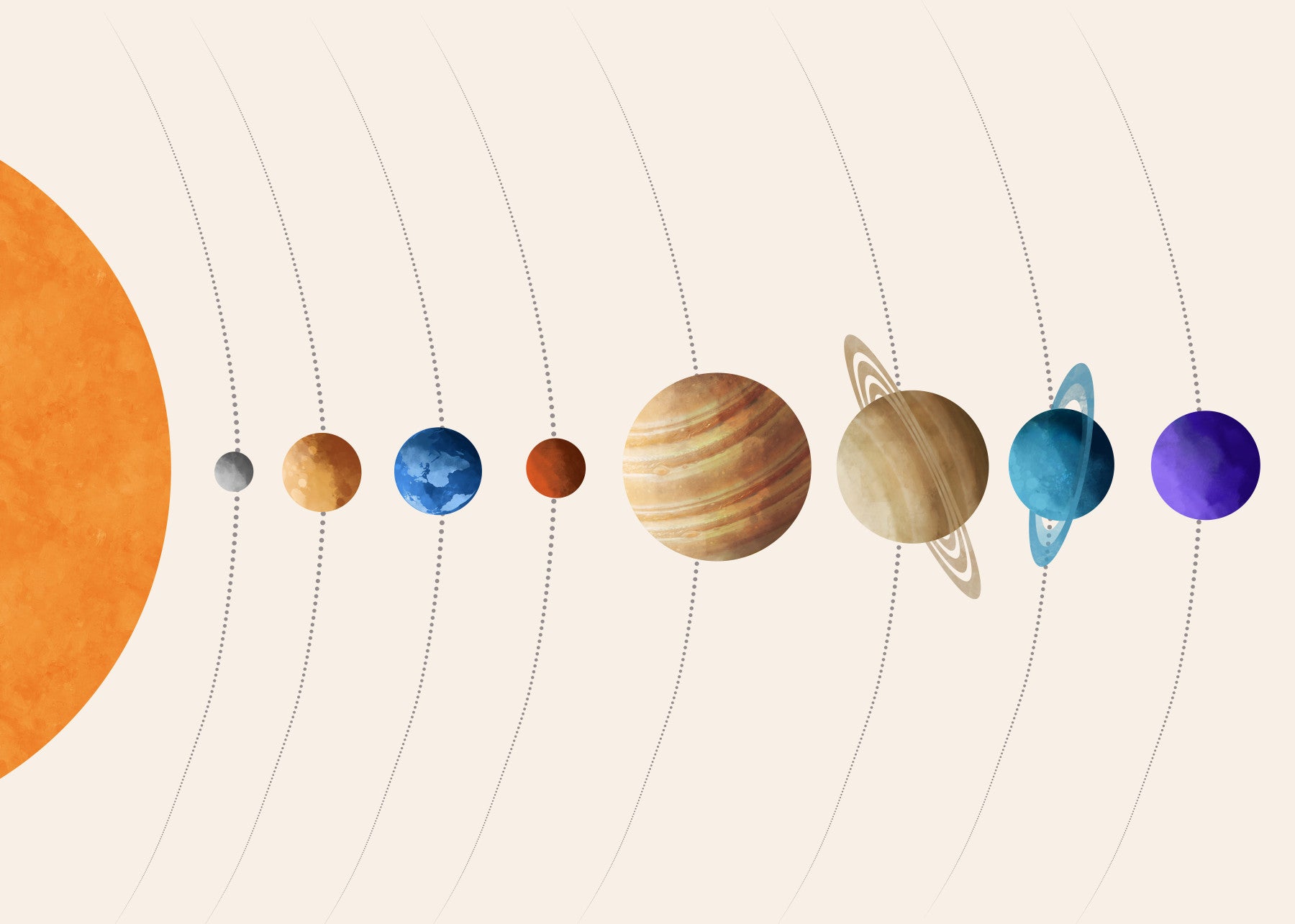 Planet Parade Wall Mural