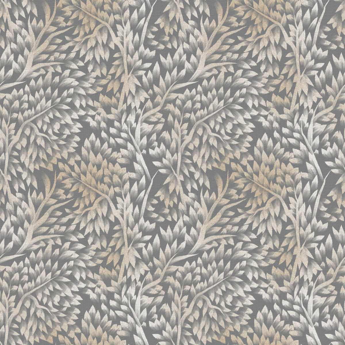 Textured Woodland Birch Leaves Wallpaper⁠ in your room