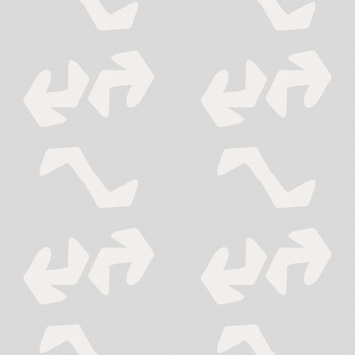 Playful Primitive Shapes on Soft Slate Wallpaper⁠ in your room — zoomed