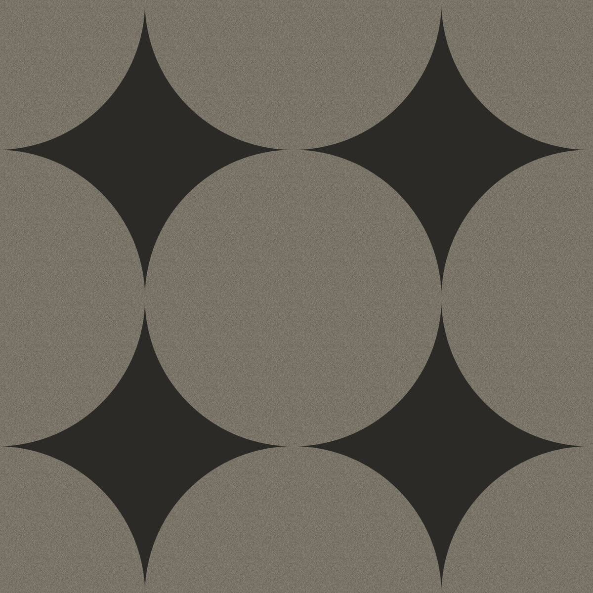 Symmetric Mid-Century Arcs and Stars Wallpaper⁠