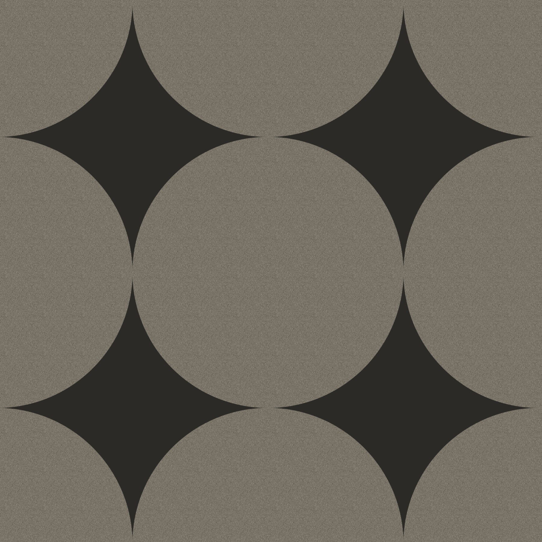 Symmetric Mid-Century Arcs and Stars Wallpaper⁠ in your room — zoomed