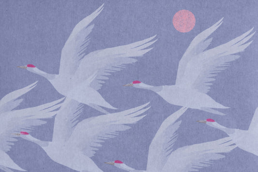 Origami Wings over Periwinkle Sky Wall Mural