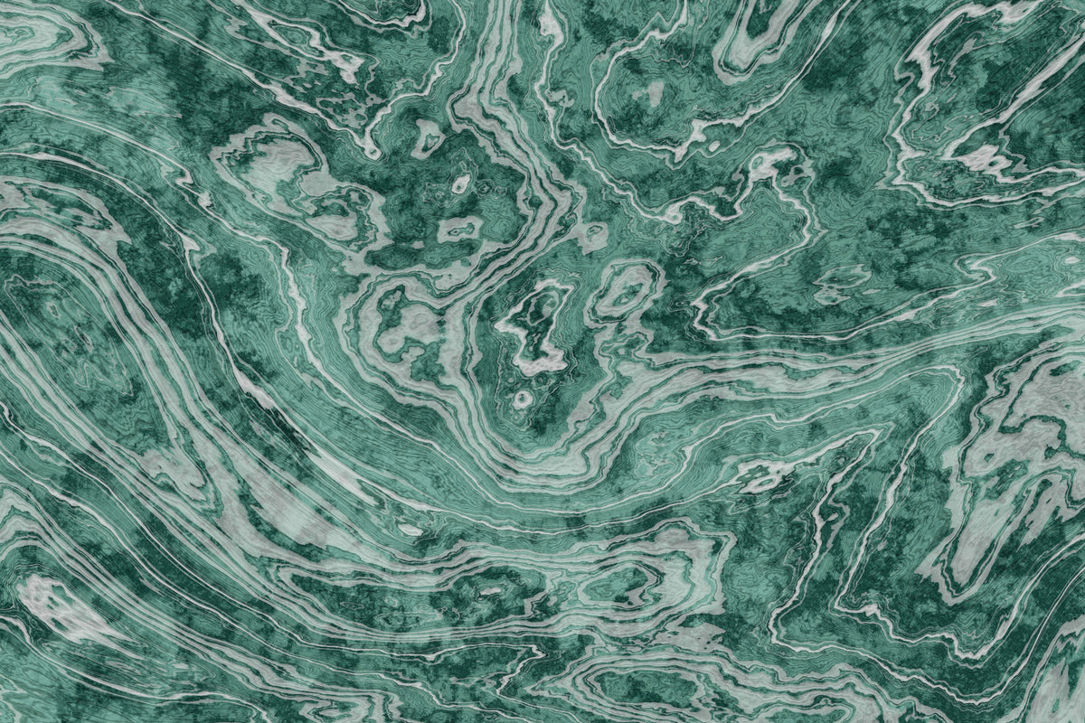 Fluid Earthy Sage and Forest Waves Wall Mural in your room