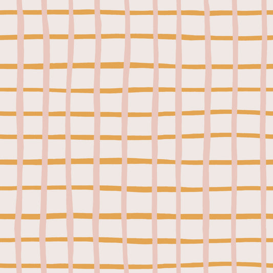 Pastel Abstract Sketch Geometric Checks Wallpaper⁠