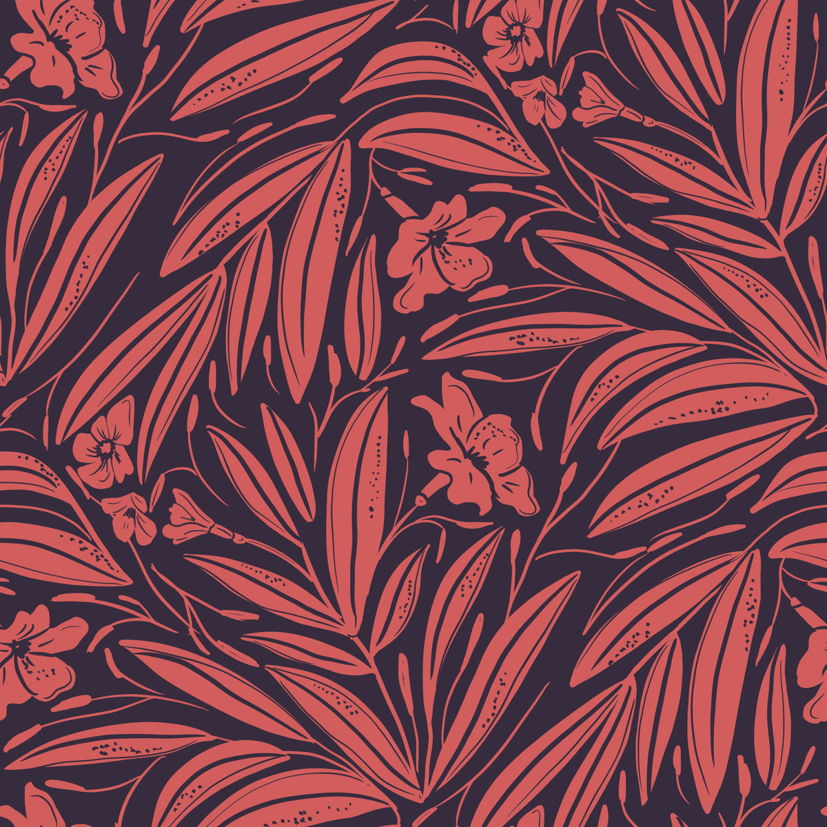 Crimson Foliage Silhouette Wallpaper⁠ in your room — zoomed