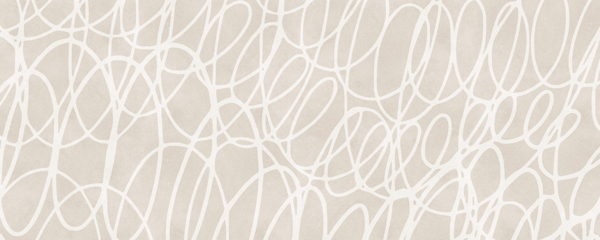 Abstract Swirl Line Art Wall Mural in your room