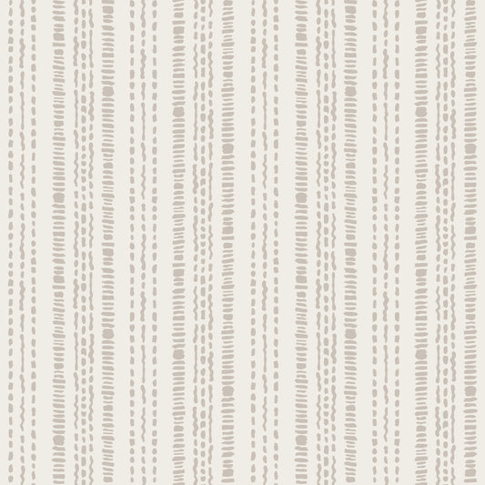 Stitched Neutral Stripe Pattern Wallpaper⁠