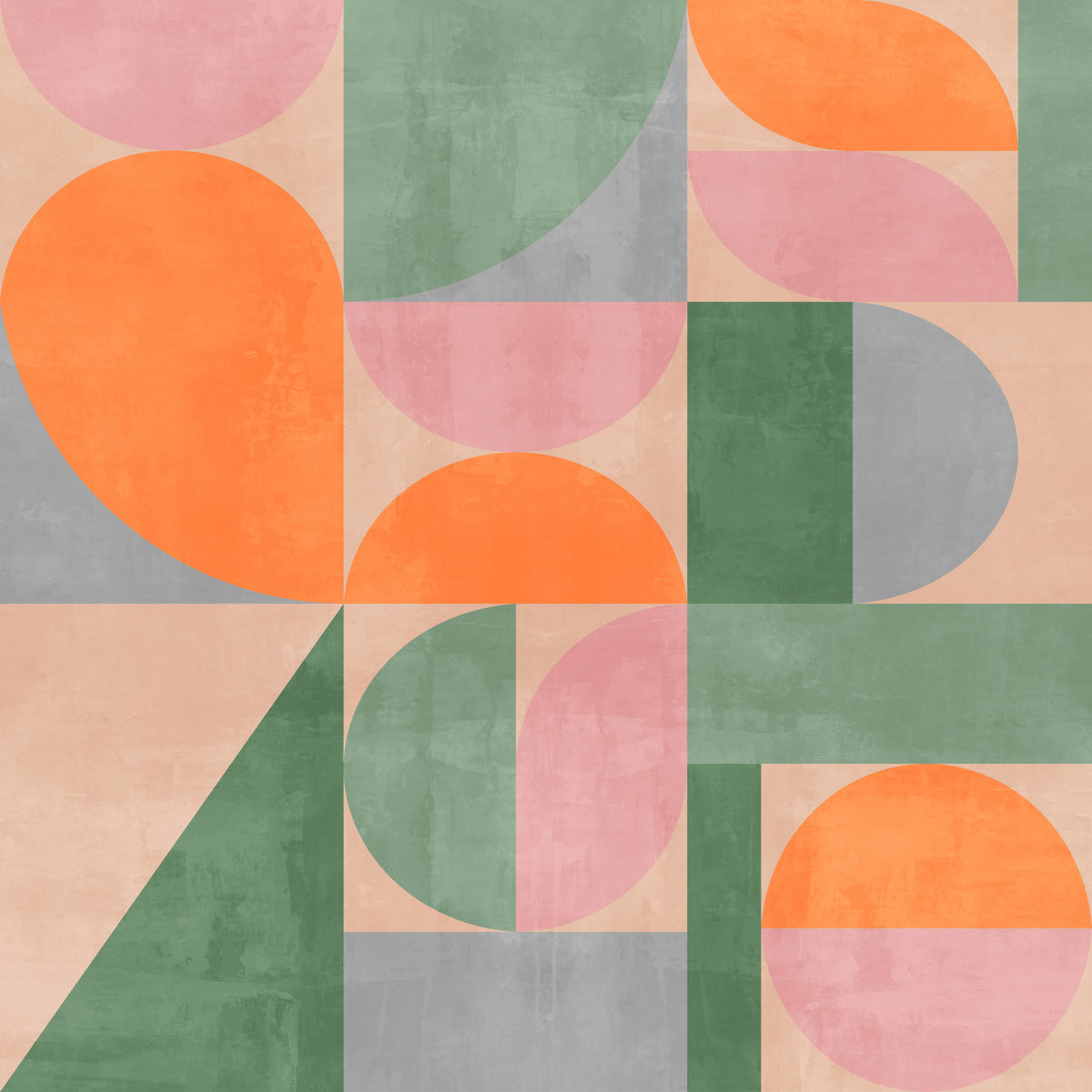 Modern Geometric Arches Wall Mural