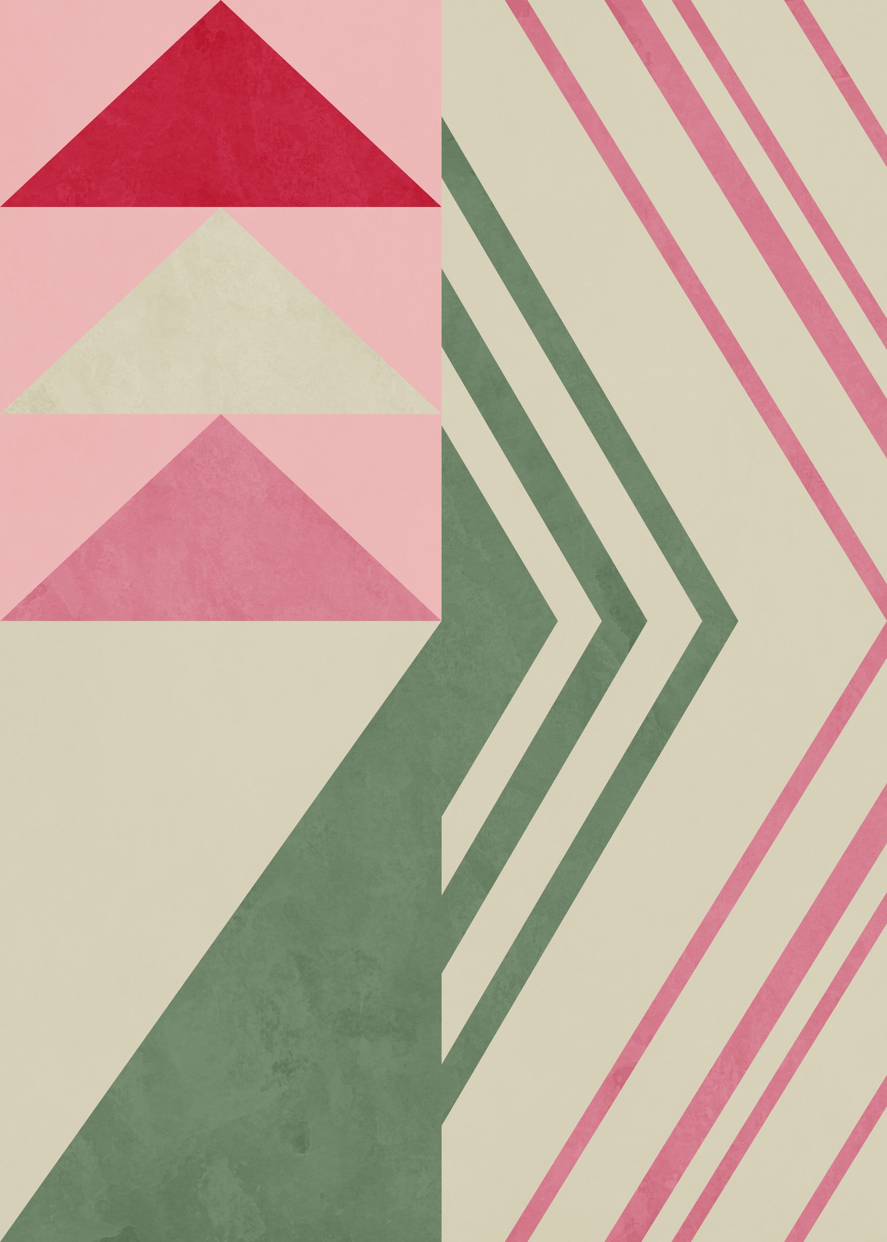 Geometric Triangle Harmony Wall Mural