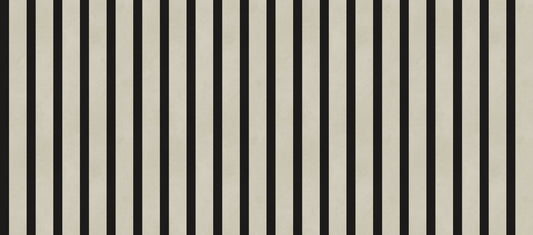Listras verticais minimalistas em preto e bege Wall Mural