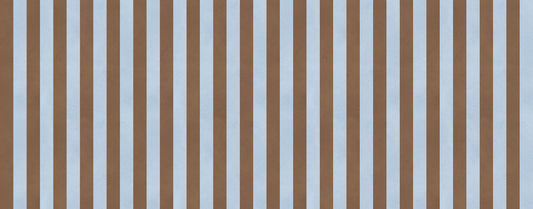 Sky Blue and Earthy Brown Stripes Wall Mural