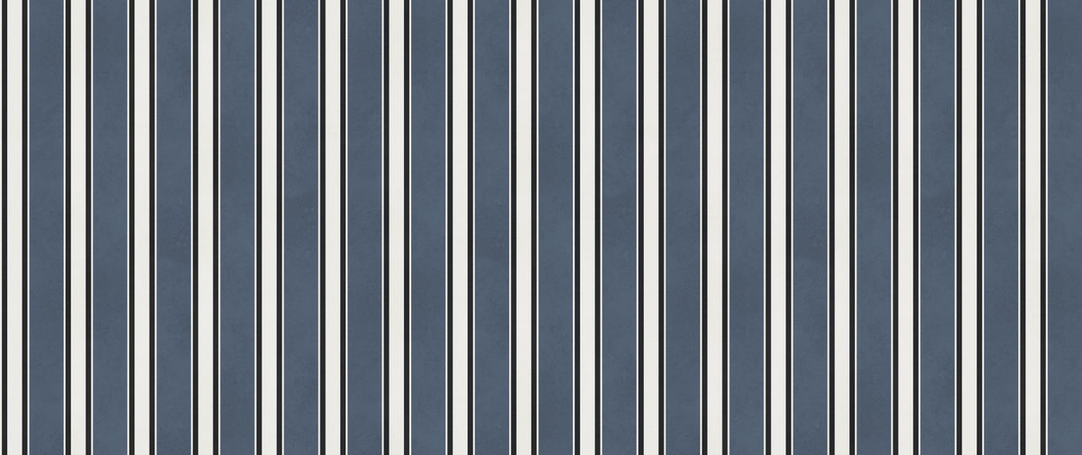Classic Navy Striped Pattern Wall Mural in your room