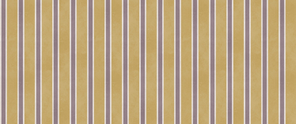 Vertical striped pattern in golden ochre wall mural
