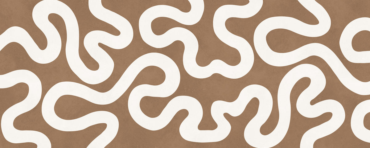 Creamy Swirls on Terracotta Wall Mural in your room
