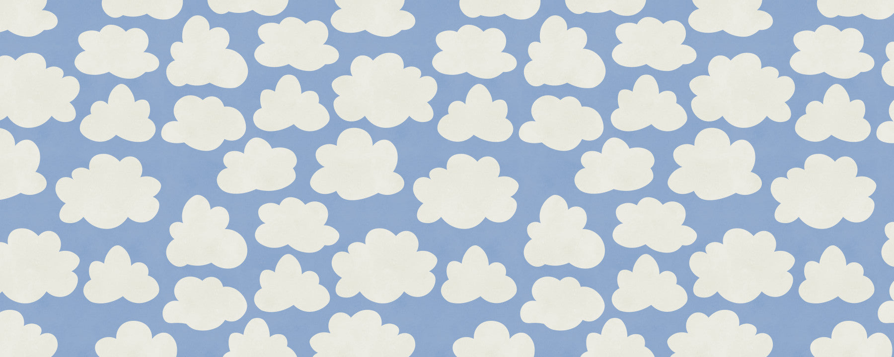 Dreamy Sky Clouds Pattern Wall Mural