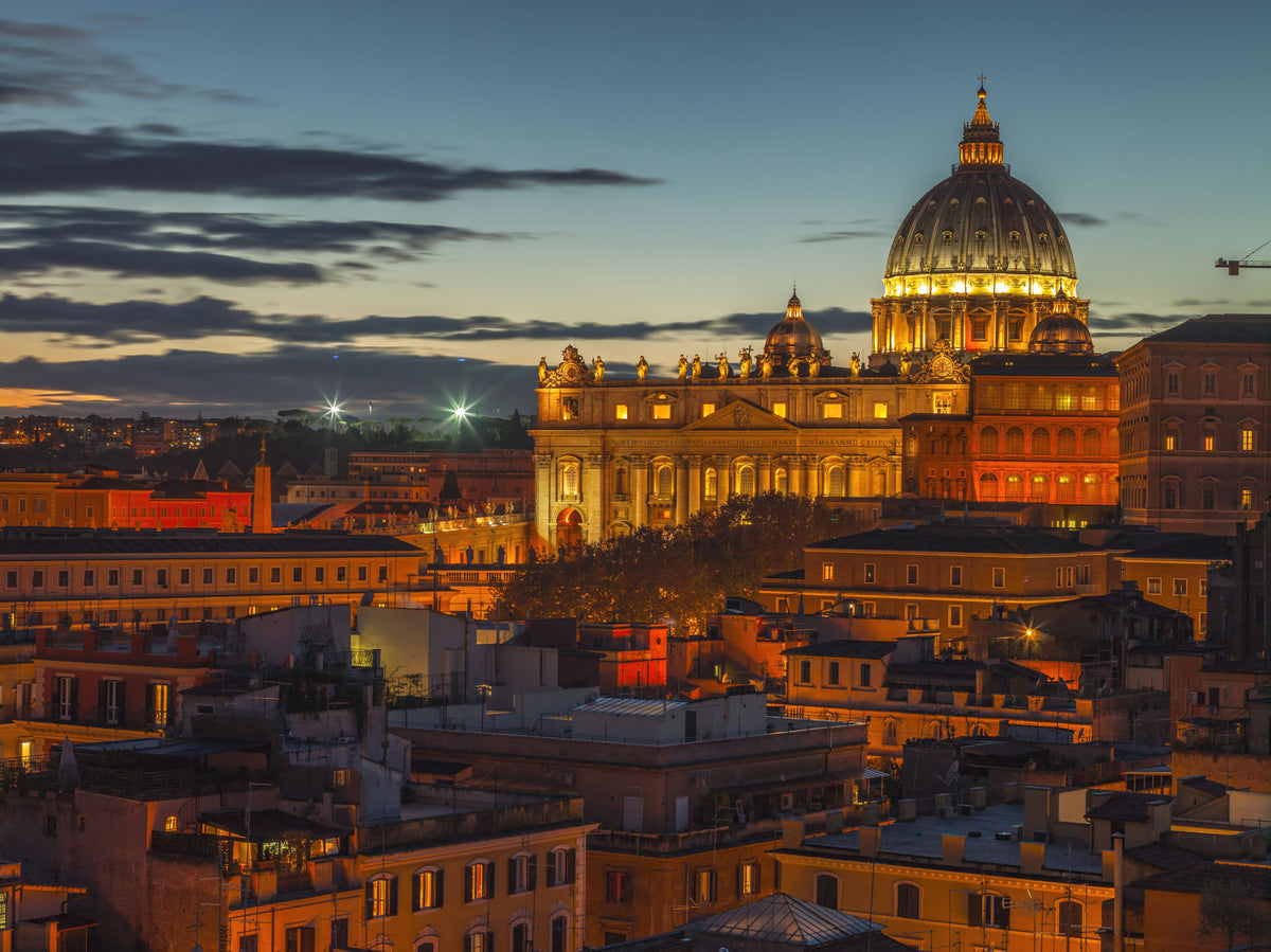 Roman Twilight Basilica View Wall Mural