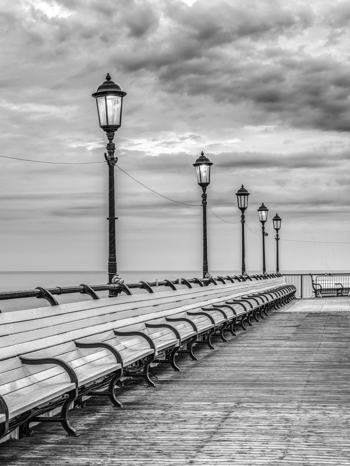 Victorian Pier Promenade Wall Mural in your room — zoomed