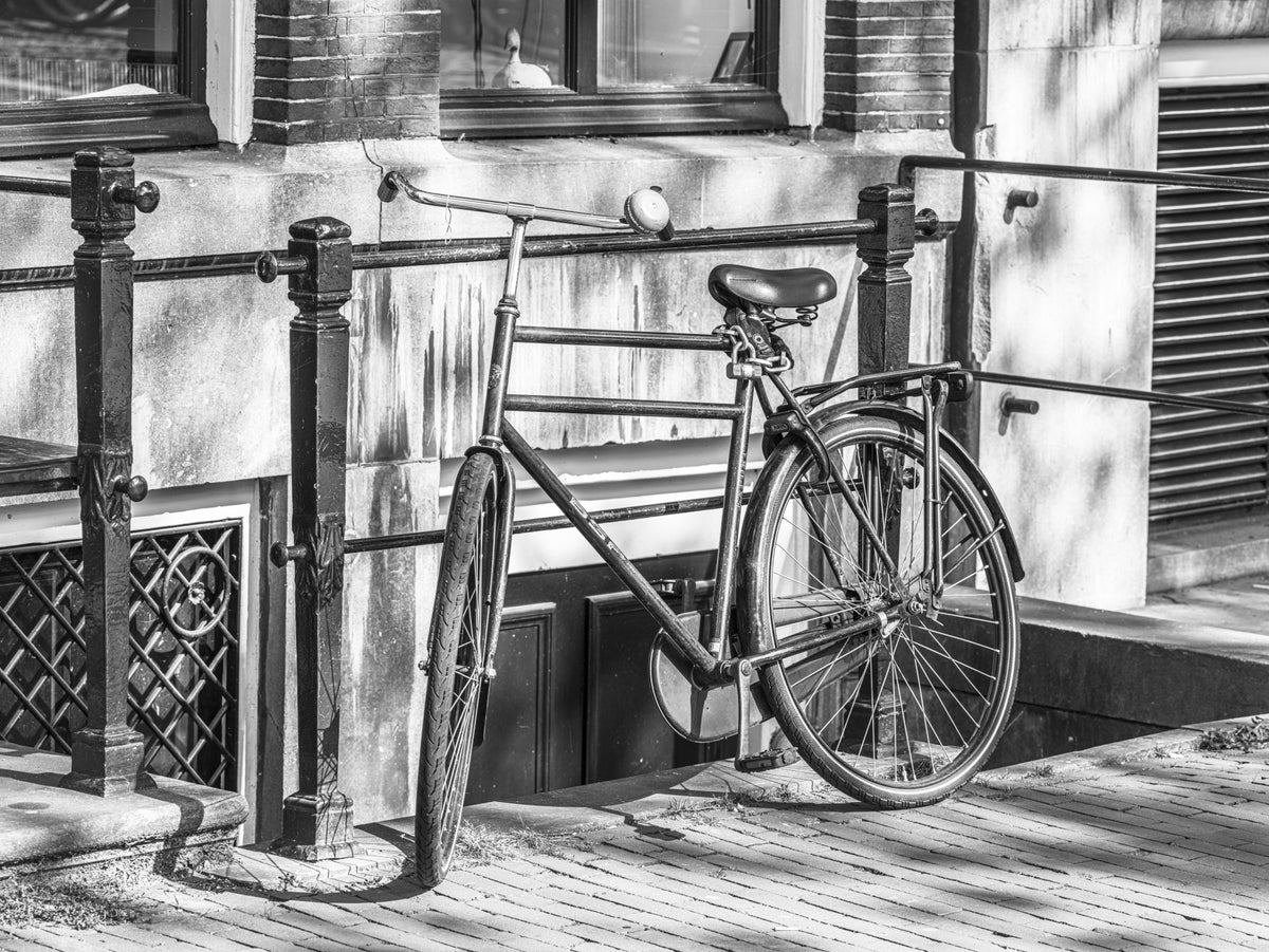 Urban Bicycle Alley Scene Wall Mural in your room