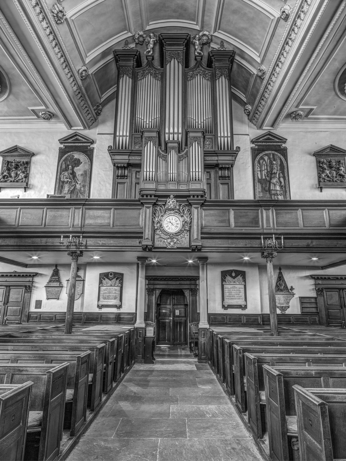 Historic Cathedral Pipe Organ Interior Wall Mural in your room