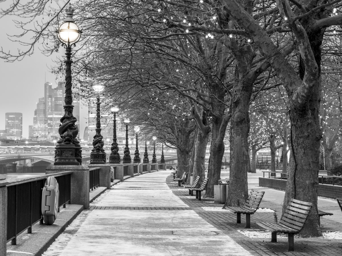 London River Promenade Wall Mural in your room