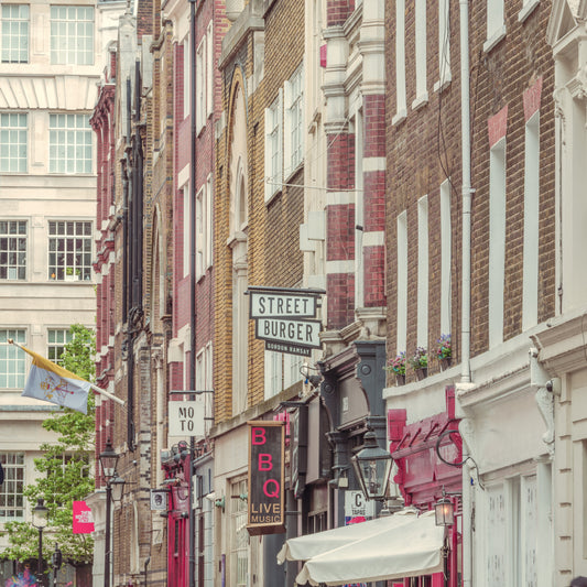 Urban London Streetscape Wall Mural