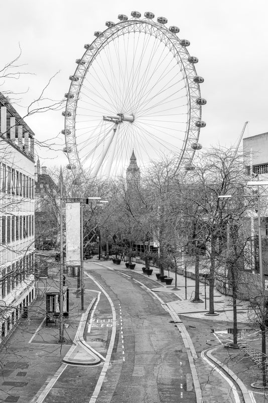Monochrome London Landmark Skyline Wall Mural