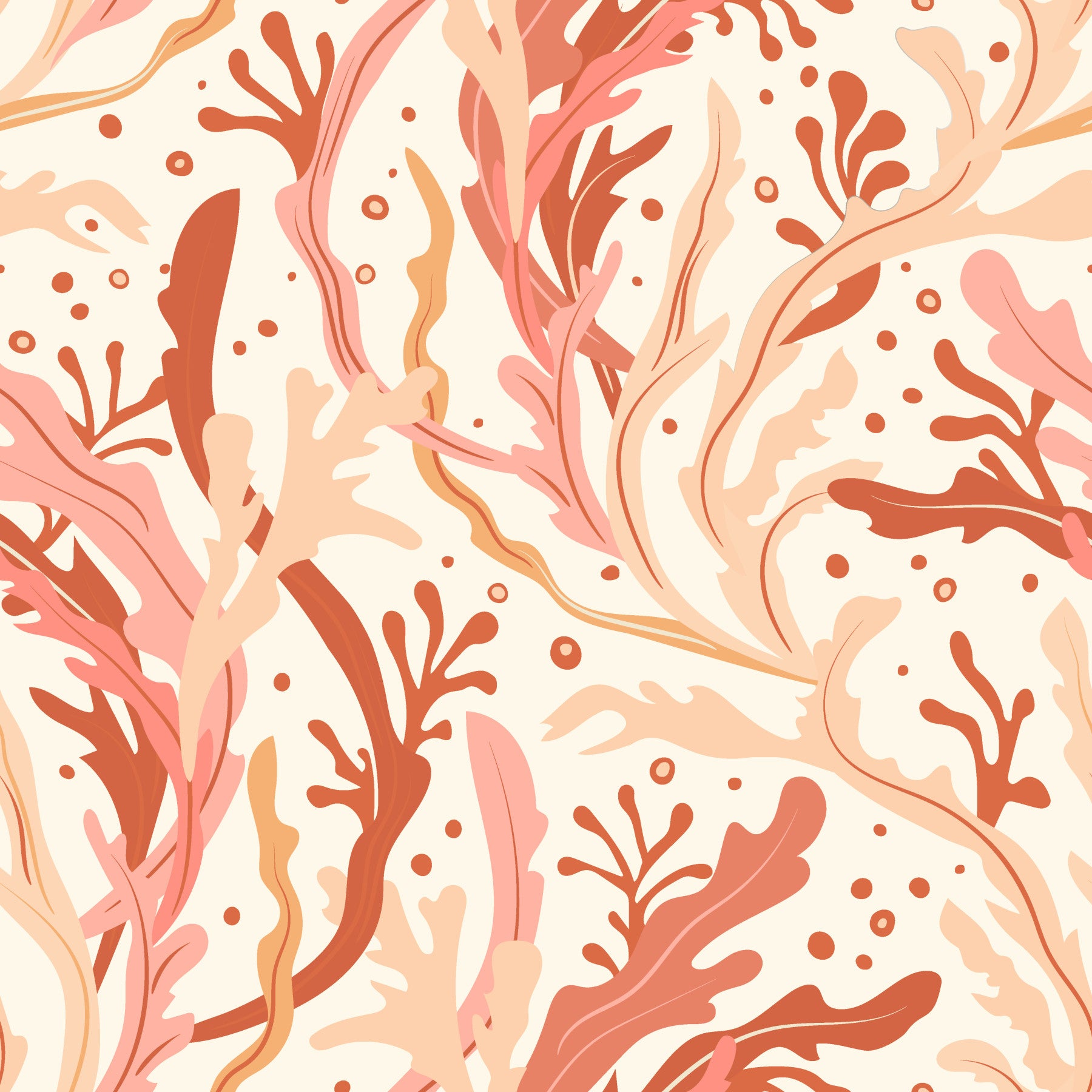 Abstract Sea Kelp Harmony Wallpaper⁠