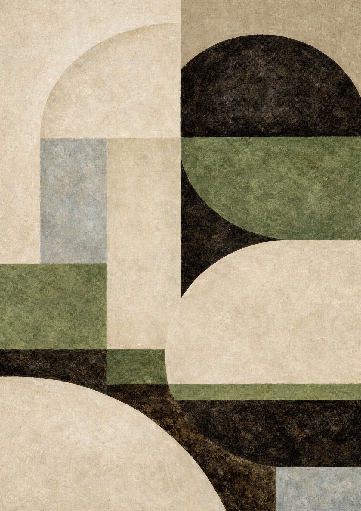 Geometric Earth Tone Arcs Wall Mural in your room