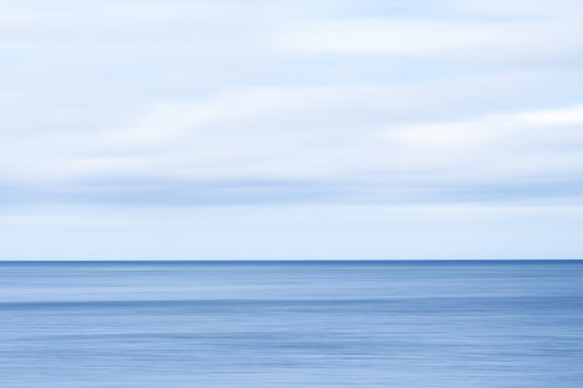 Serene Blue Horizon Seascape Wall Mural