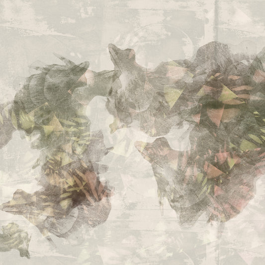 Abstract Ethereal Wash Wall Mural