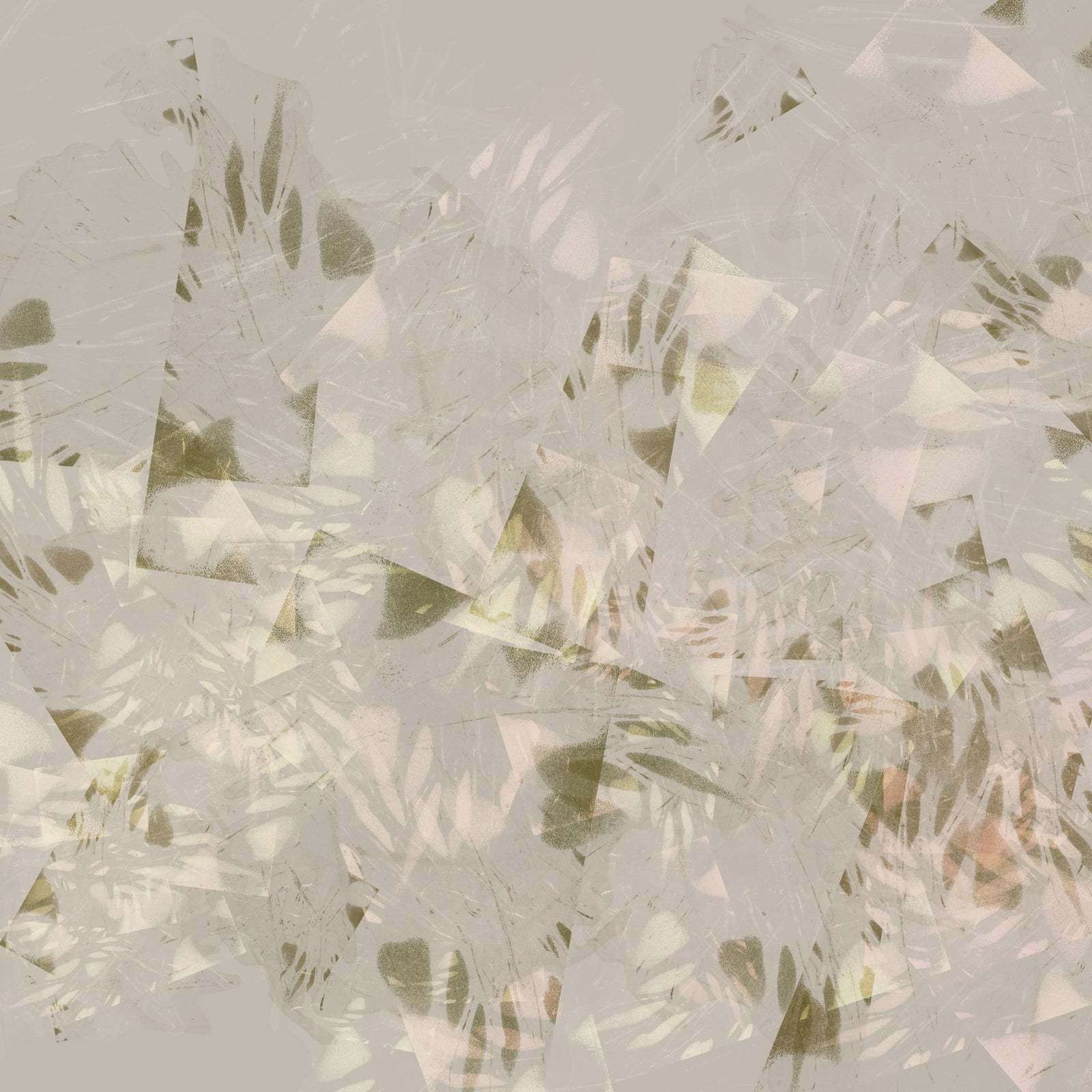 Soft Brushstroke Foliage Wall Mural in your room