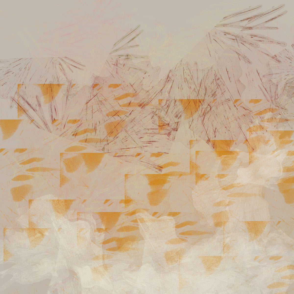 Abstract Earthy Textured Layers Wall Mural in your room