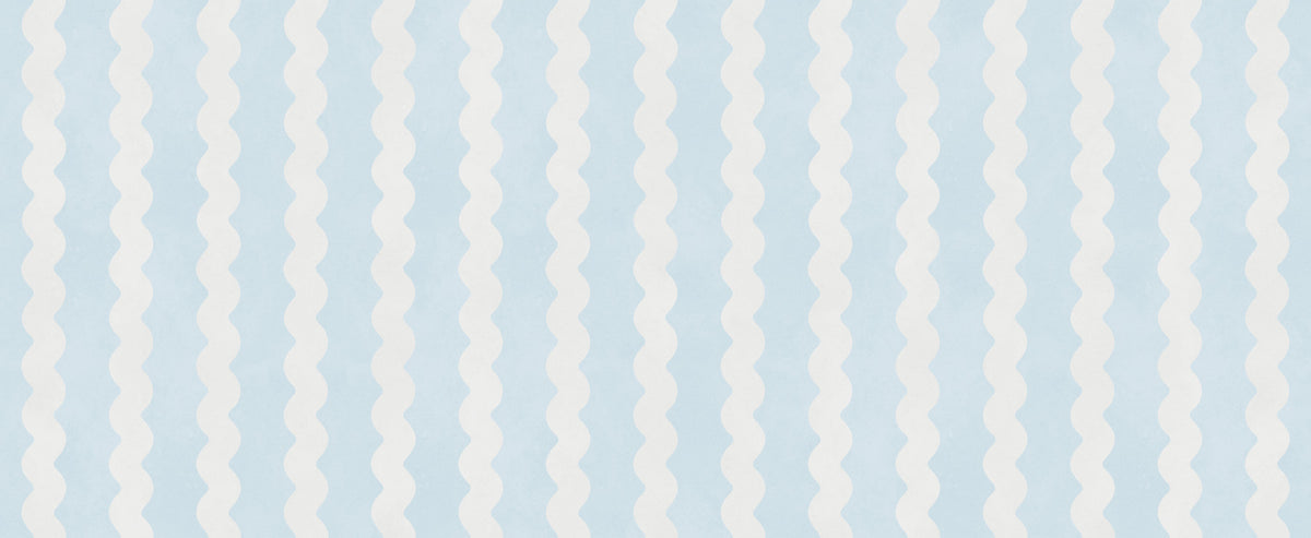 Soft Serenity Wavy Stripes Wall Mural in your room