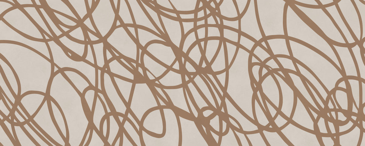Abstract Swirl Pattern Wall Mural in your room — zoomed