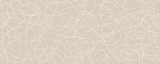 Minimalist Soft Beige Line Art Wall Mural