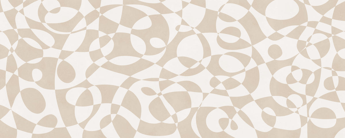 Minimalist Fluid Geometry Wall Mural in your room