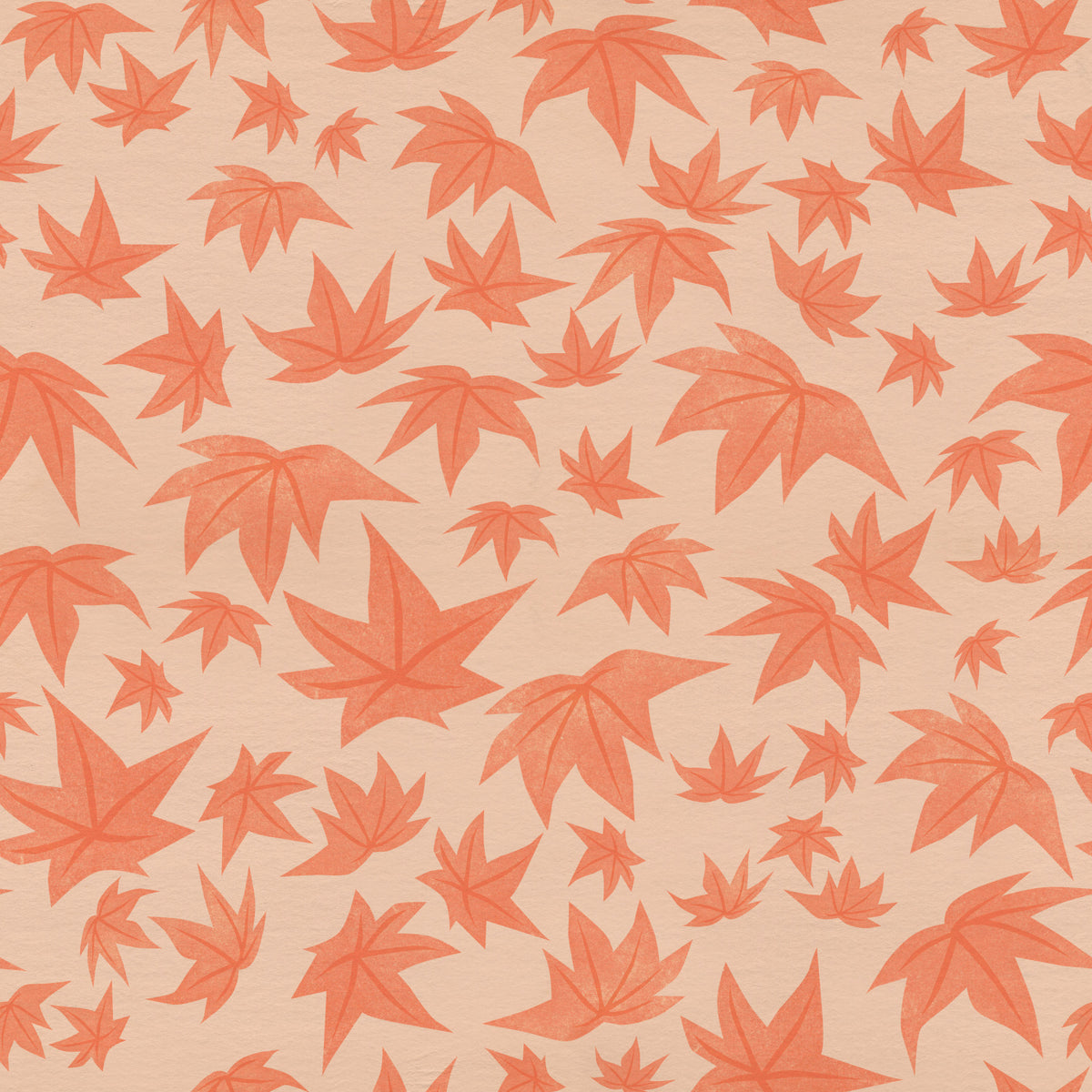Japanese Maple Leaves - Soft Corals Wallpaper⁠ in your room — zoomed