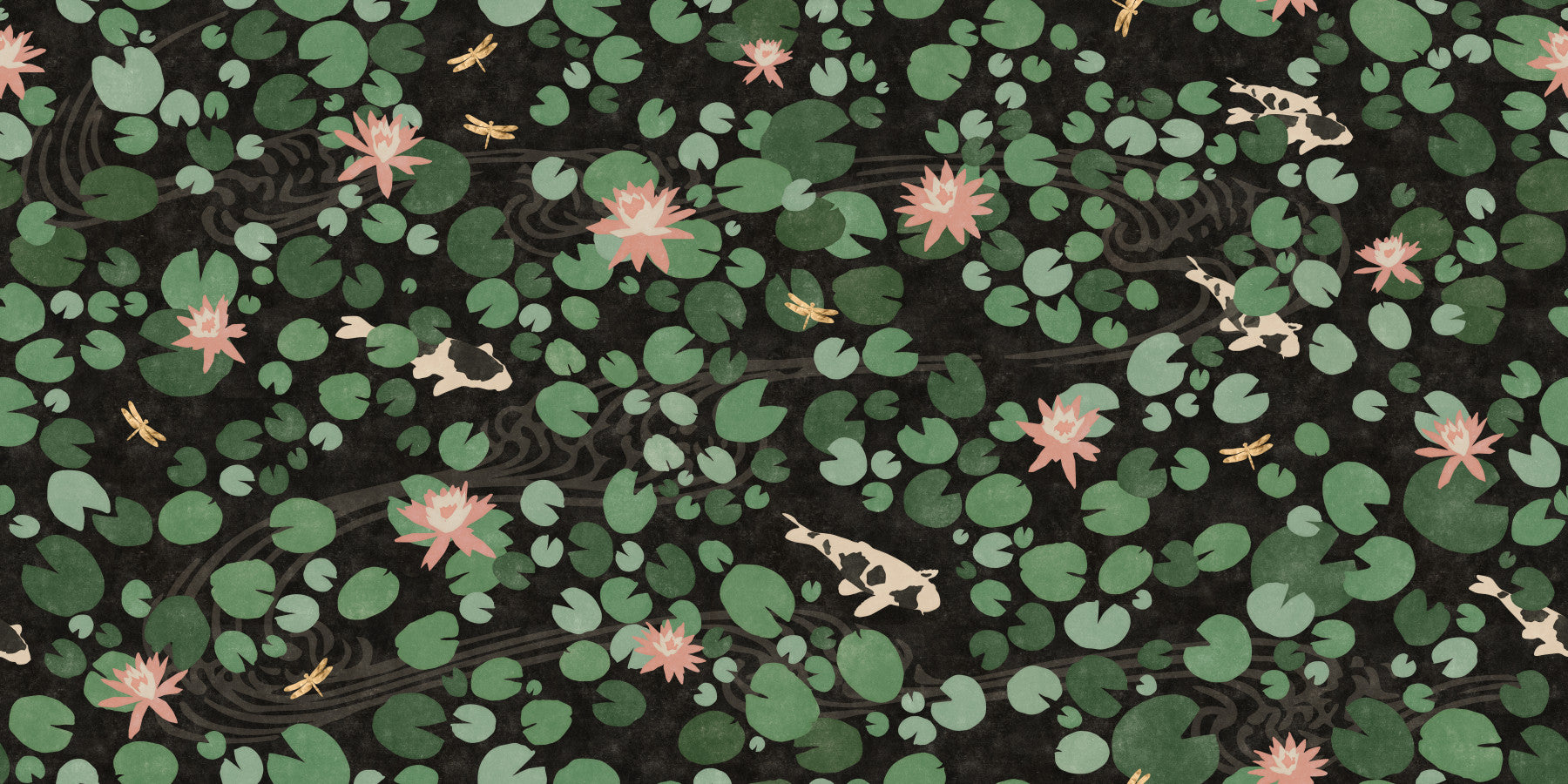 Lily Pad Pond Wallpaper⁠