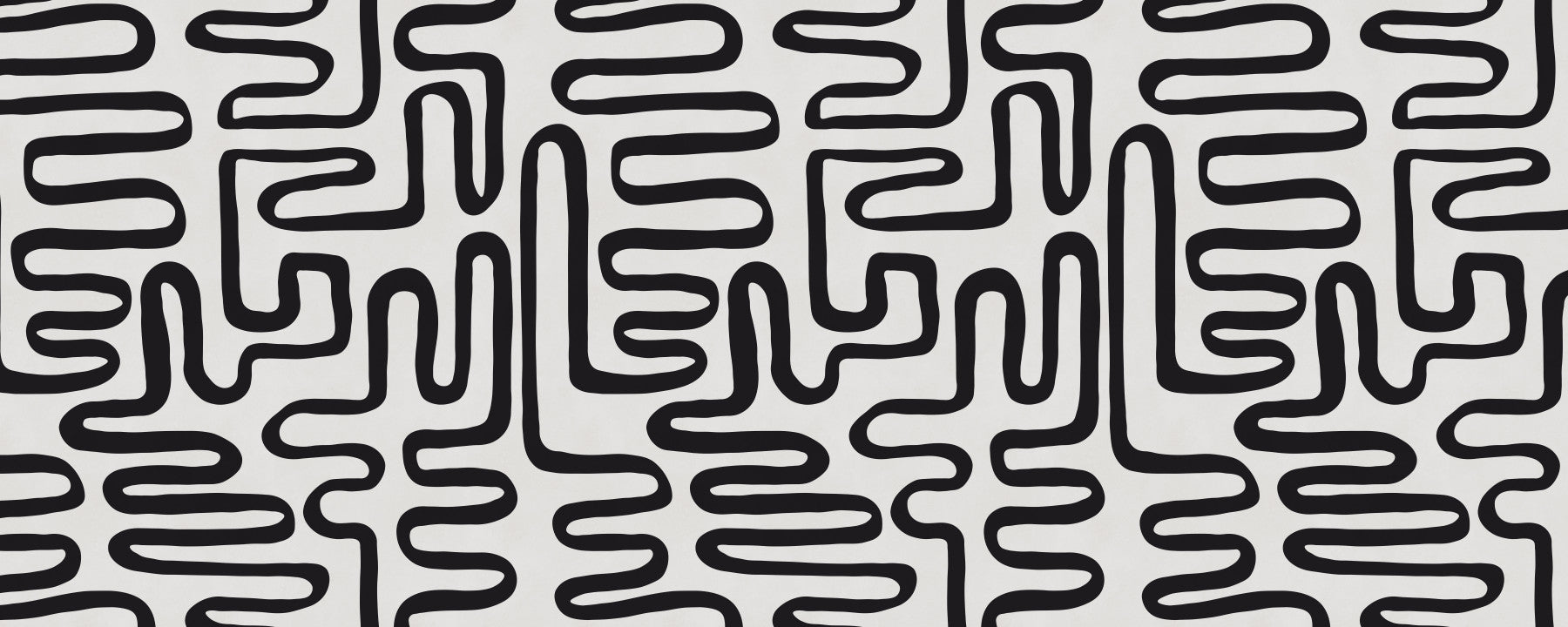 Graphic Ink Wavy Pattern Wall Mural