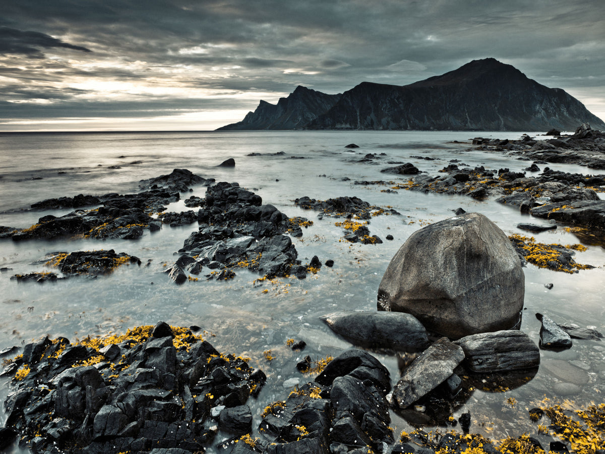 Nordic Coastal Mountain Range Wall Mural