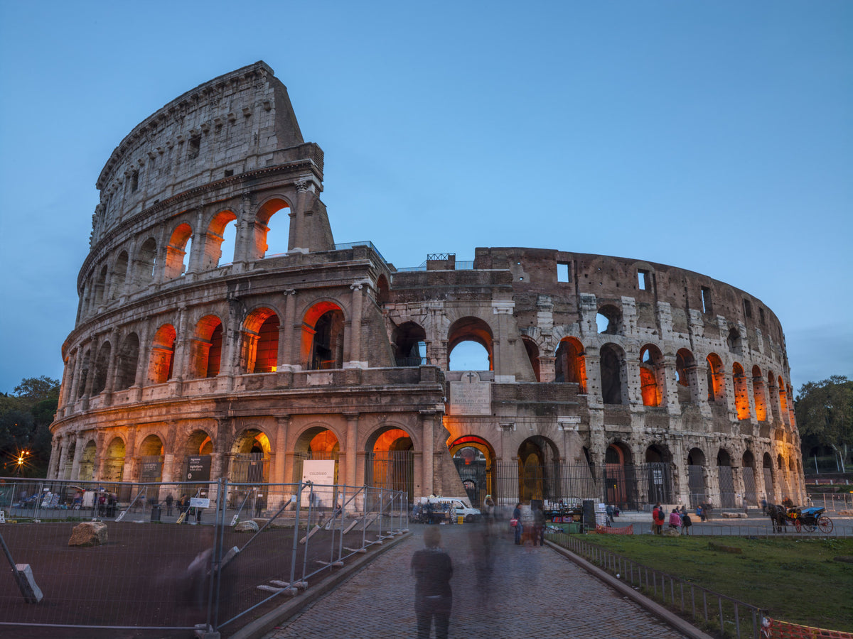 Ancient Roman Monument Dusk Scenery Wall Mural