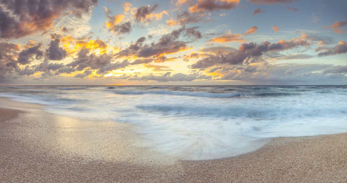 Sunset Shoreline Reflection Wall Mural