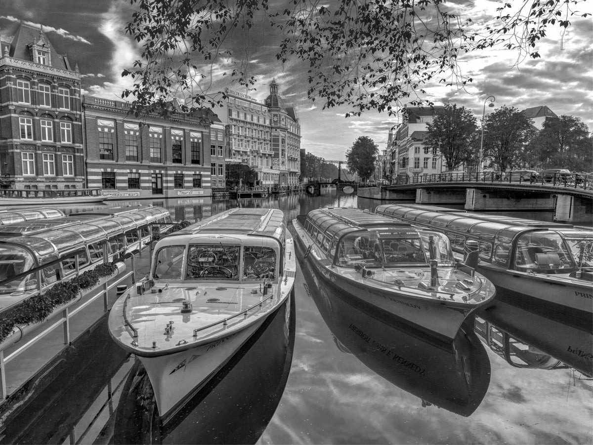 Historic Dutch Waterway Wall Mural in your room — zoomed