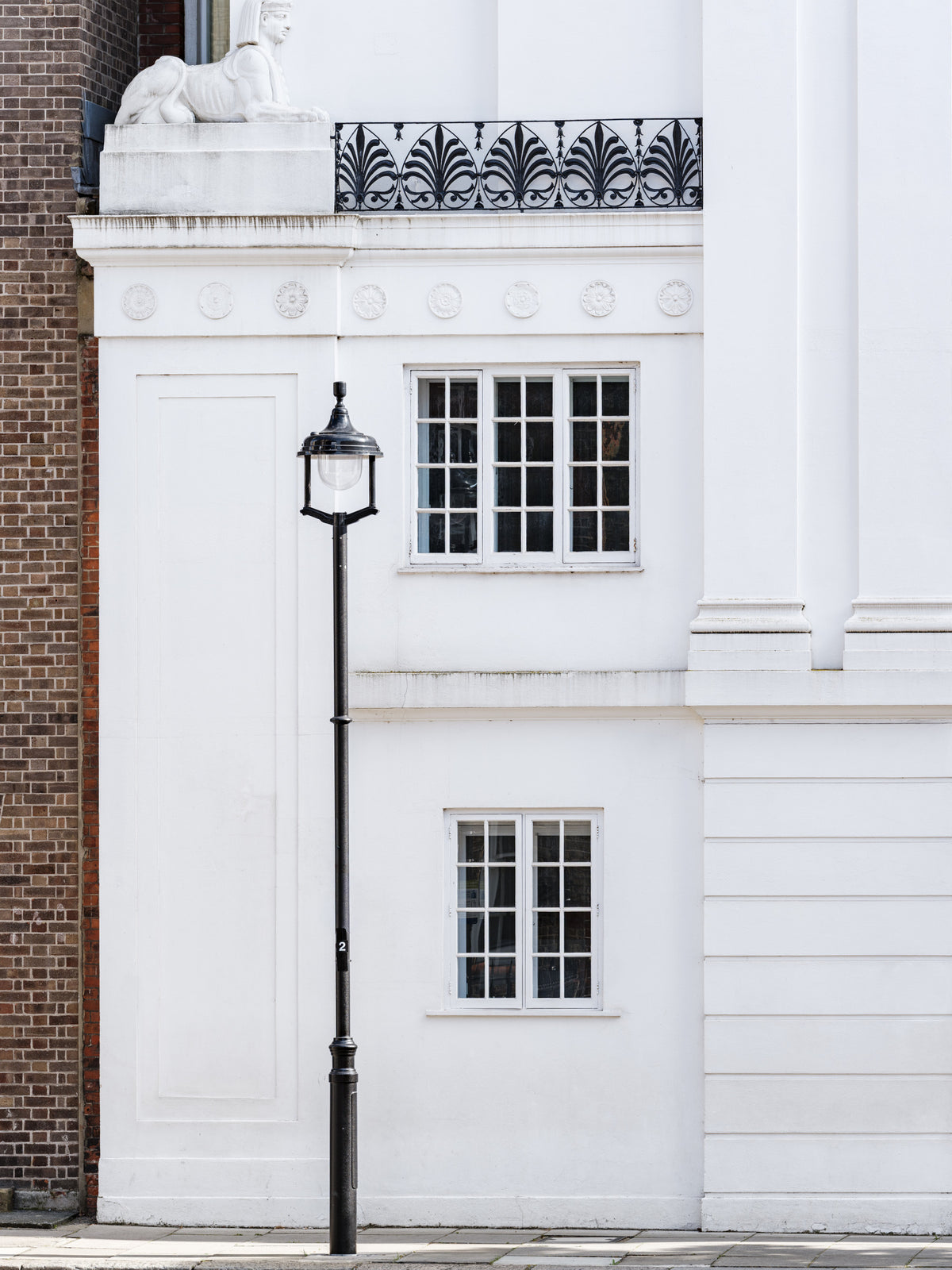 Neoclassical London Architectural Facade Wall Mural in your room