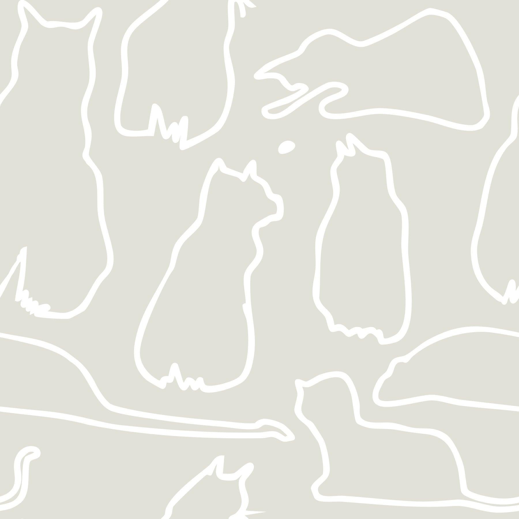 Munki and the Spot - Beige Wallpaper⁠