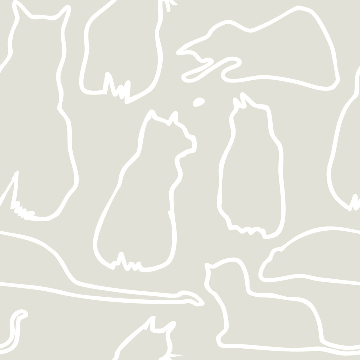 Munki and the Spot - Beige Wallpaper⁠ in your room — zoomed