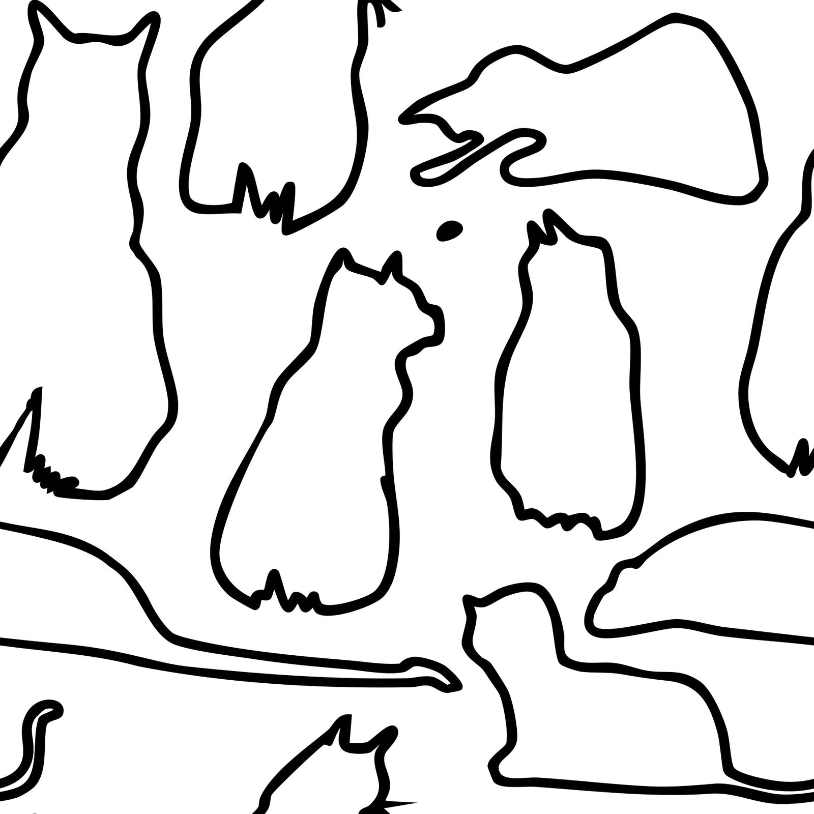 Munki and the Spot - Black & White Wallpaper⁠