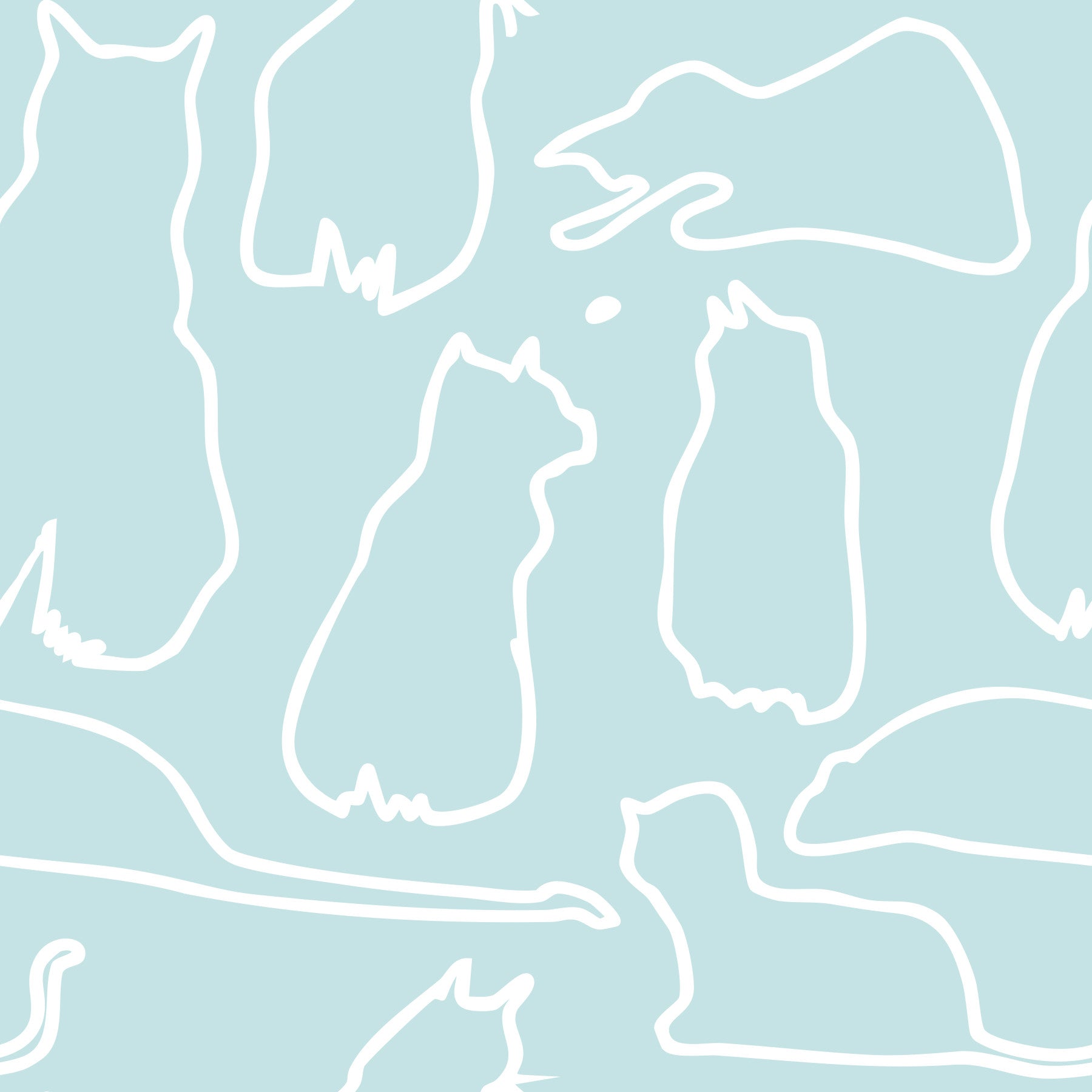 Munki and the Spot - Water & White Wallpaper⁠