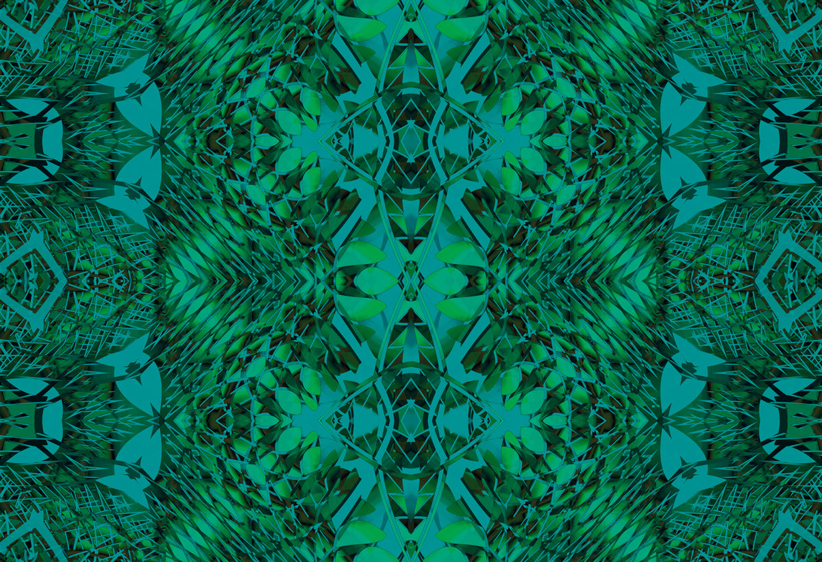 Emerald Green Botanical Baroque - BELLAGIO Wallpaper⁠ in your room — zoomed