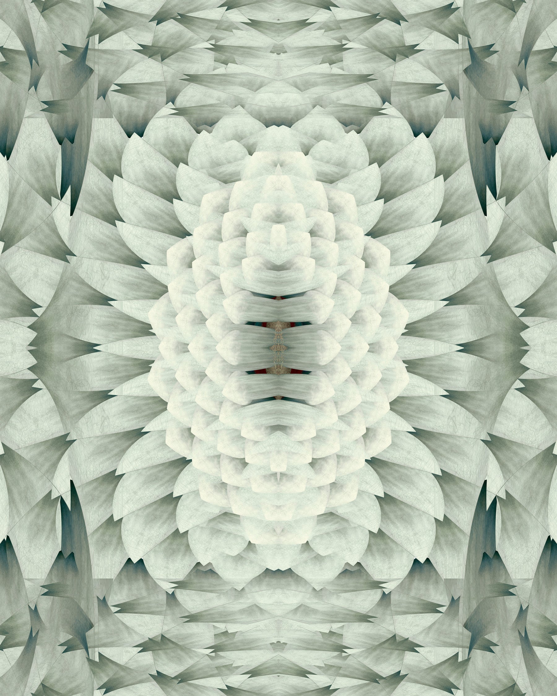 Sculptural Geometric Floral Wallpaper - GARDENIA DESIGN Wallpaper⁠